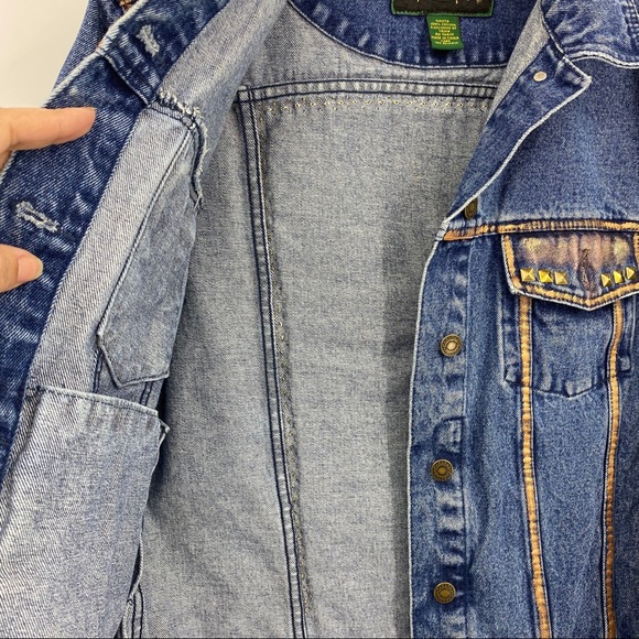 KINGS X QUEENS STUDDED TRUCKER JACKET S - Picture 12 of 16